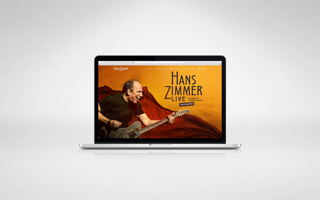 Hans Zimmer Live Wordpress Webdesign